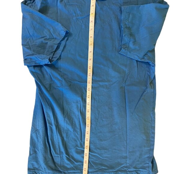 Izod Men Medium Blue Cotton T-Shirt Casual Classiccore Cozycore - Picture 7 of 7